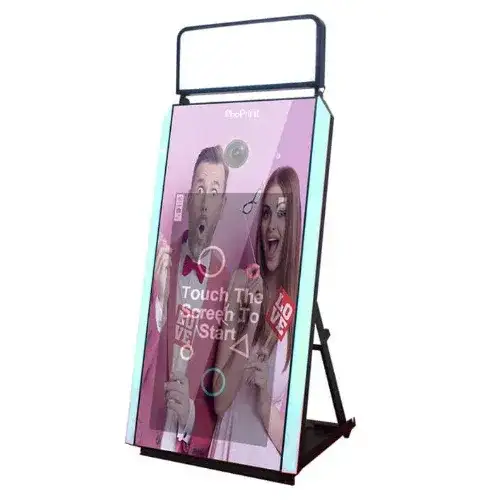 Mirror Photo Booth with Lighting & Carpet 262 - Image 2 for rent | Estajer