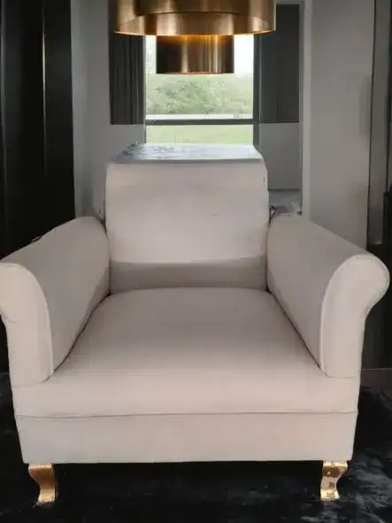 كنب كبير مبطن بقماش فاخر مثالي للاستخدام في الفعاليات والحفلات والمكاتب - الصورة الرئيسية للإيجار | استأجر