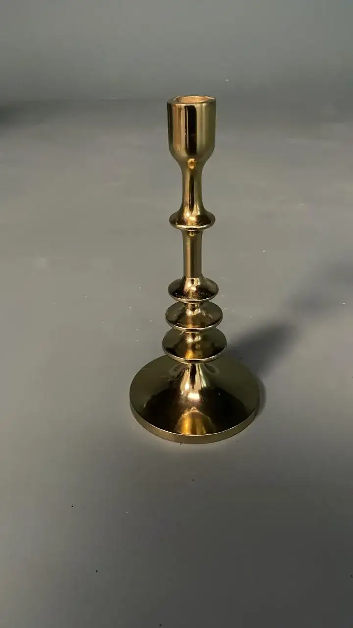 Golden Candle Holder – Cinema Prop - Main image for rent | Estajer