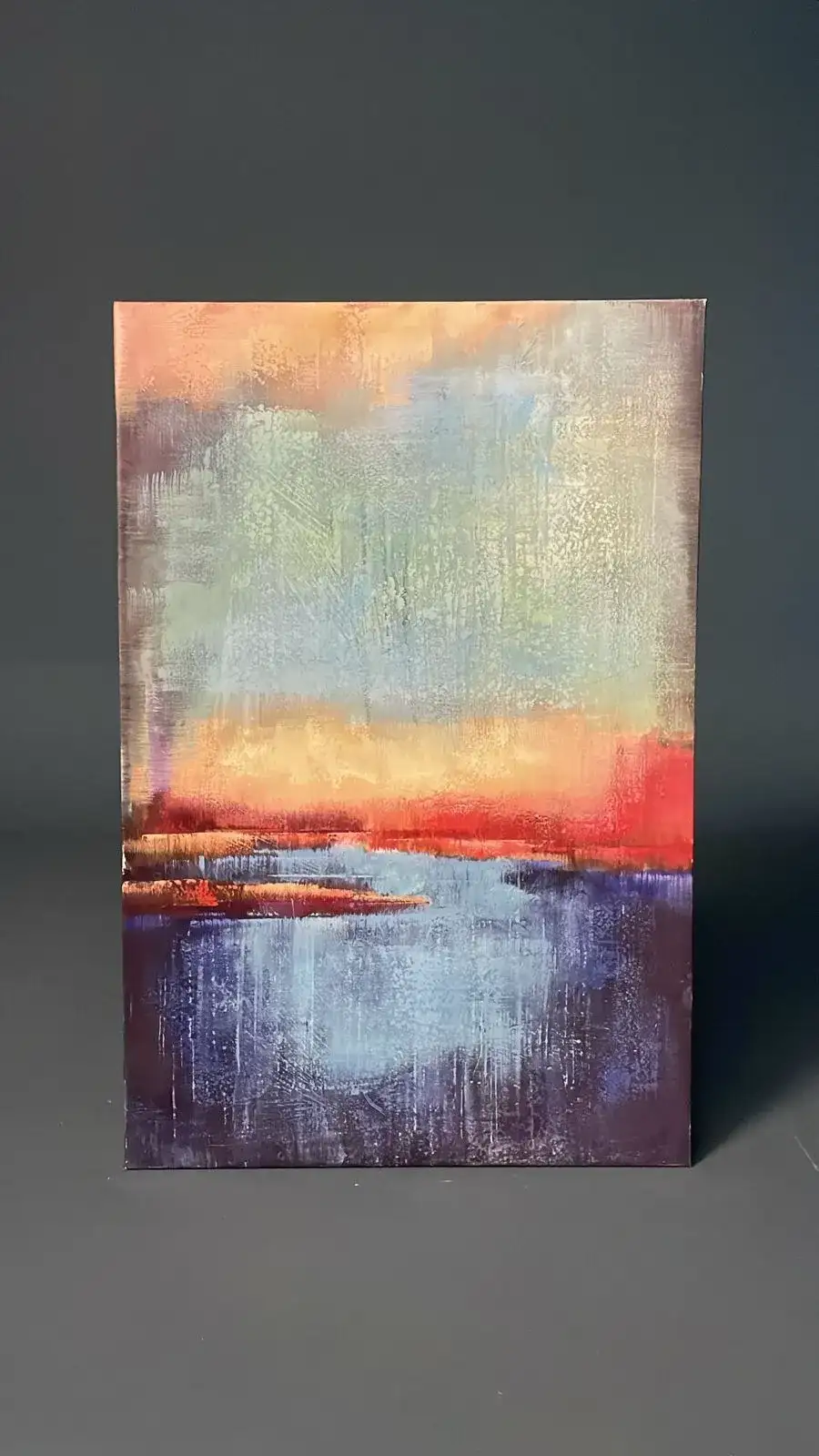 لوحة بحيرة الغروب – ديكور (Decor) تصوير سينمائي - الصورة الرئيسية للإيجار | استأجر