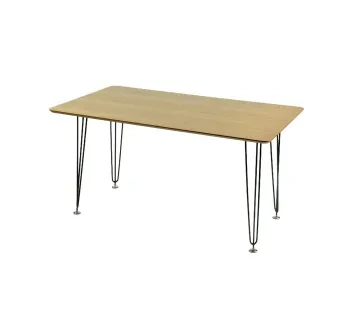 طاولة أرْوَى مستطيلة سوداء TGBFM– طاولة طعام أنيقة للاستخدام الداخلي والخارجي للإيجار | استأجر