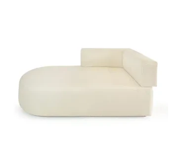 كنبة شيز لونج يسار "روما" بلون بيج SDHHF– جلسة فاخرة للإيجار  للإيجار | استأجر