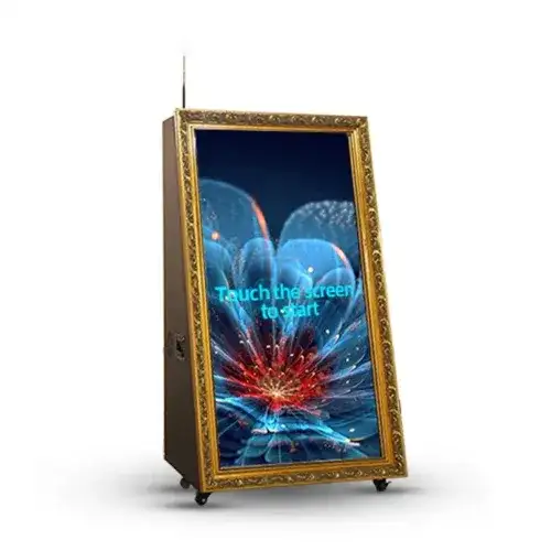 فوتو بوث مرايا البرواز مع إضاءة وسجاد للحفلات والمناسبات 261 - صورة 3 للإيجار | استأجر