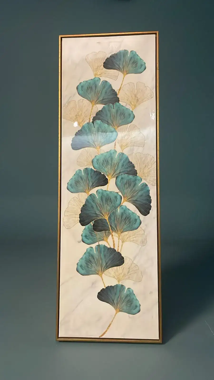 Vertical Leaf Art Panel – Cinematic Decor - Main image for rent | Estajer