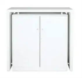 كاونتر أبيض بقفل للفعاليات والمعارضGAWWO – ارتفاع 120 سم - الصورة الرئيسية للإيجار | استأجر