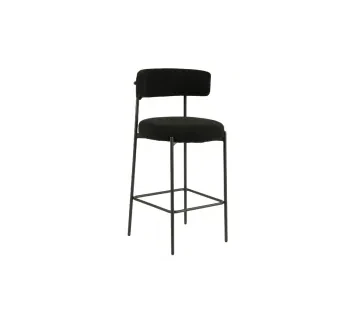 كرسي بار أسودLSGBS فاخر بتصميم جدة العصري للإيجار | استأجر