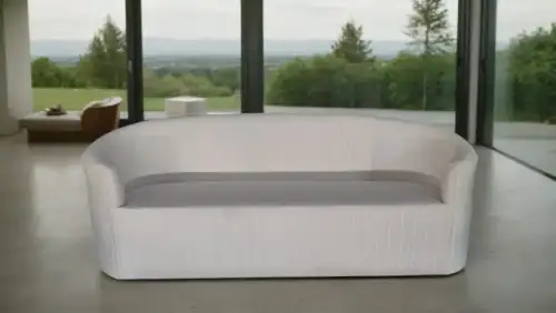 كنب كبير دائري مبطن بقماش فاخر مثالي للاستخدام في الفعاليات والحفلات والمكاتب - صورة 2 للإيجار | استأجر