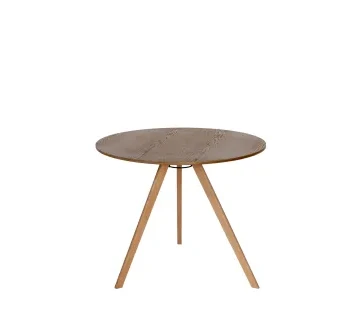 طاولة طعام خشبية دائرية فاخرة - أوسلوTRWWW | طاولة طعام للإيجار للإيجار | استأجر