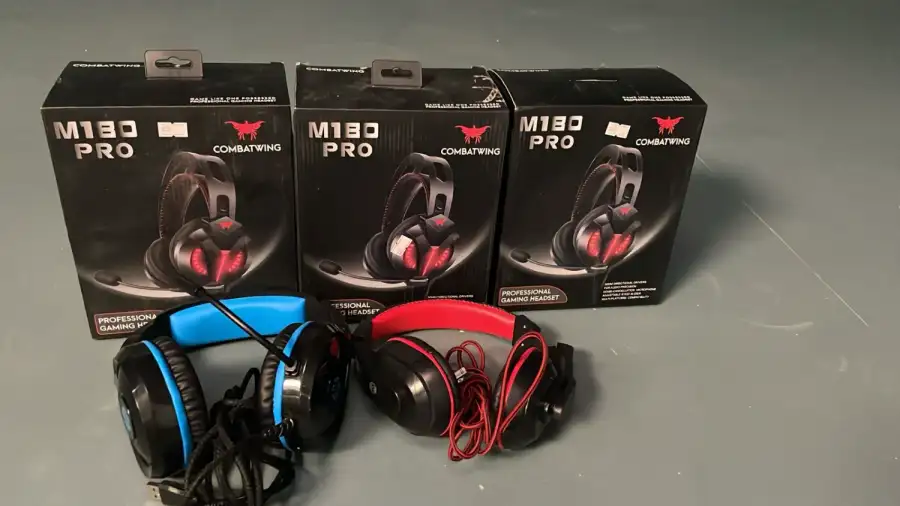 Gaming Headset (Black & Red – Blue & Black) – Cinema Prop - Main image for rent | Estajer
