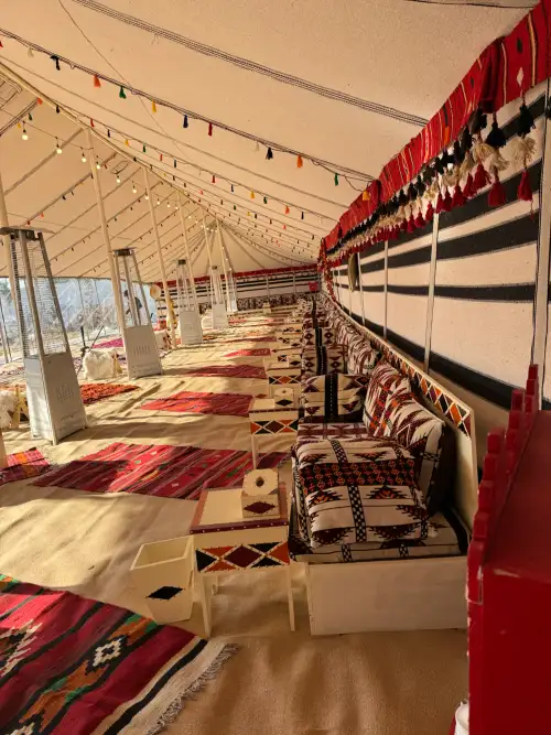 Popular heritage tent 10*30 meters, white or black felt tent - Image 5 for rent | Estajer