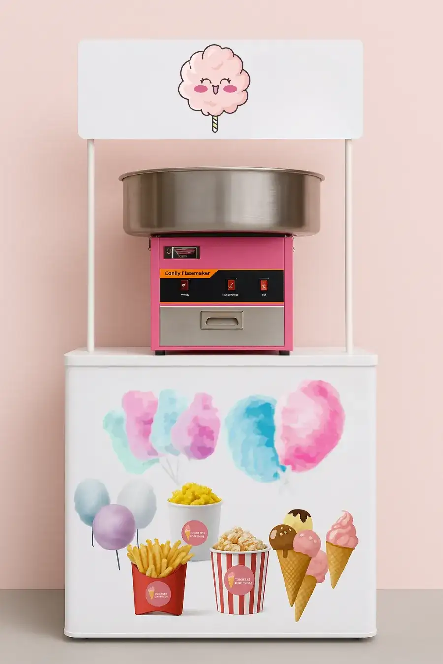 آلة غزل البنات – كوتون كاندي باقة 30 شخص - الصورة الرئيسية للإيجار | استأجر