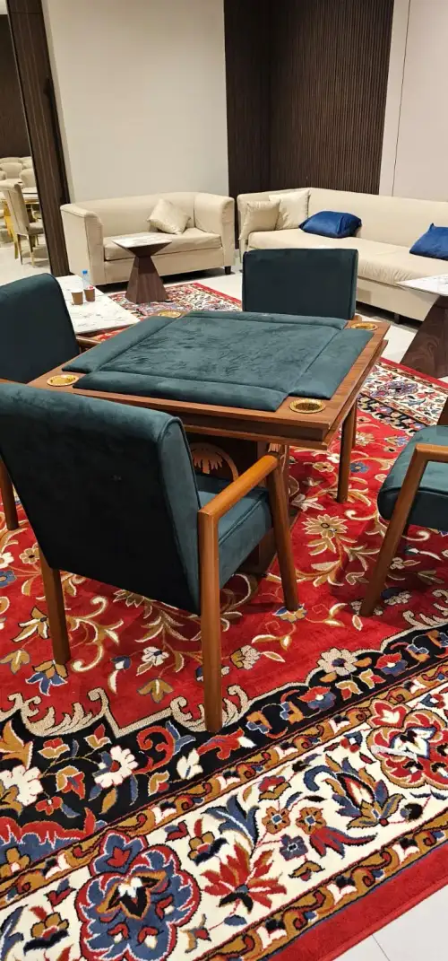 Luxurious Baloot Game Table for 4 People | Daily Rental - Image 3 for rent | Estajer