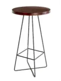 طاولة كوكتيل لوفت بسطح خشبي KRSBO– طابع صناعي أنيق - الصورة الرئيسية للإيجار | استأجر