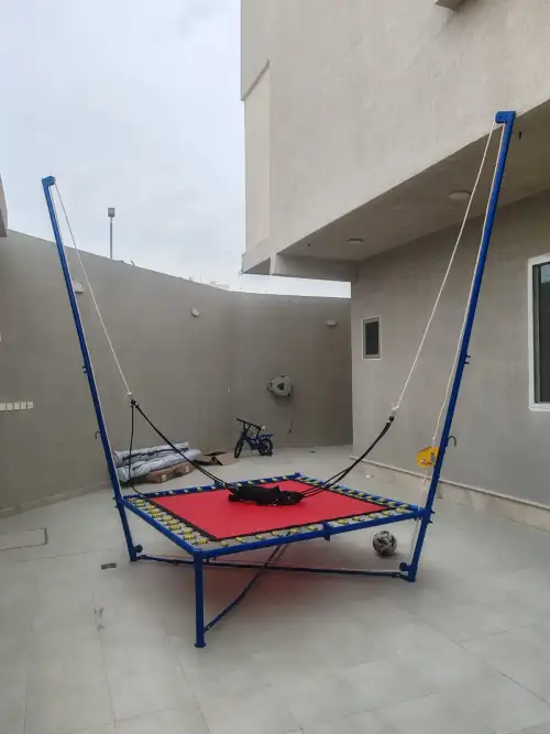 ترامبولين للأطفال 2 متر مع حبل أمان - نشاط بدني آمن وممتع 29 - صورة 3 للإيجار | استأجر