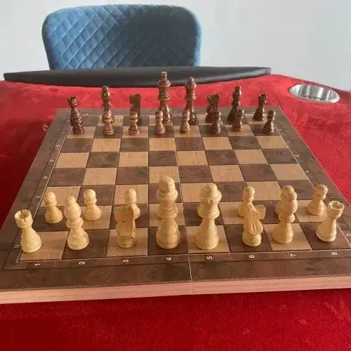 Chess Table with 2 Luxury Chairs  – Elegant Setup for Mind Game Lovers 142 - Image 2 for rent | Estajer