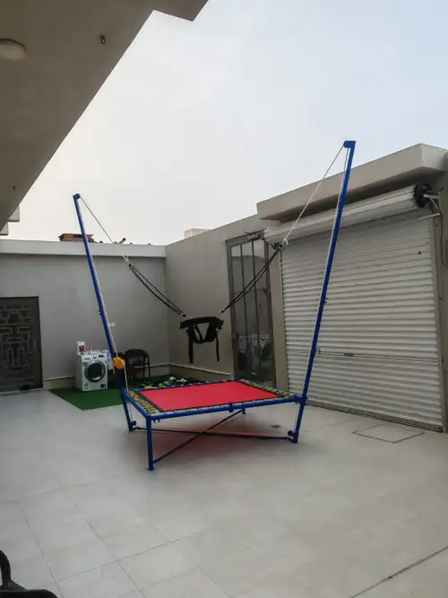 ترامبولين للأطفال 2 متر مع حبل أمان - نشاط بدني آمن وممتع 29 - صورة 2 للإيجار | استأجر