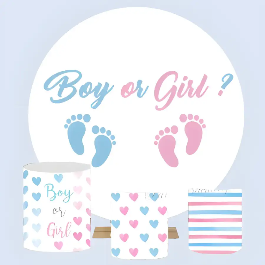 ثيم حفلات كشف المولود – ديكور أنيق متكامل 0201 - الصورة الرئيسية للإيجار | استأجر