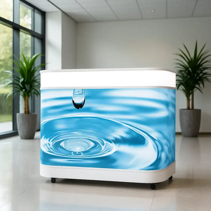 كاونتر شاشة  360 درجة LED | المقاس: 1920مم × 960مم  - Main image for rent | Estajer