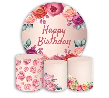 ثيم الورود 0287 – طقم ديكور حفلات أنيق للإيجار | استأجر