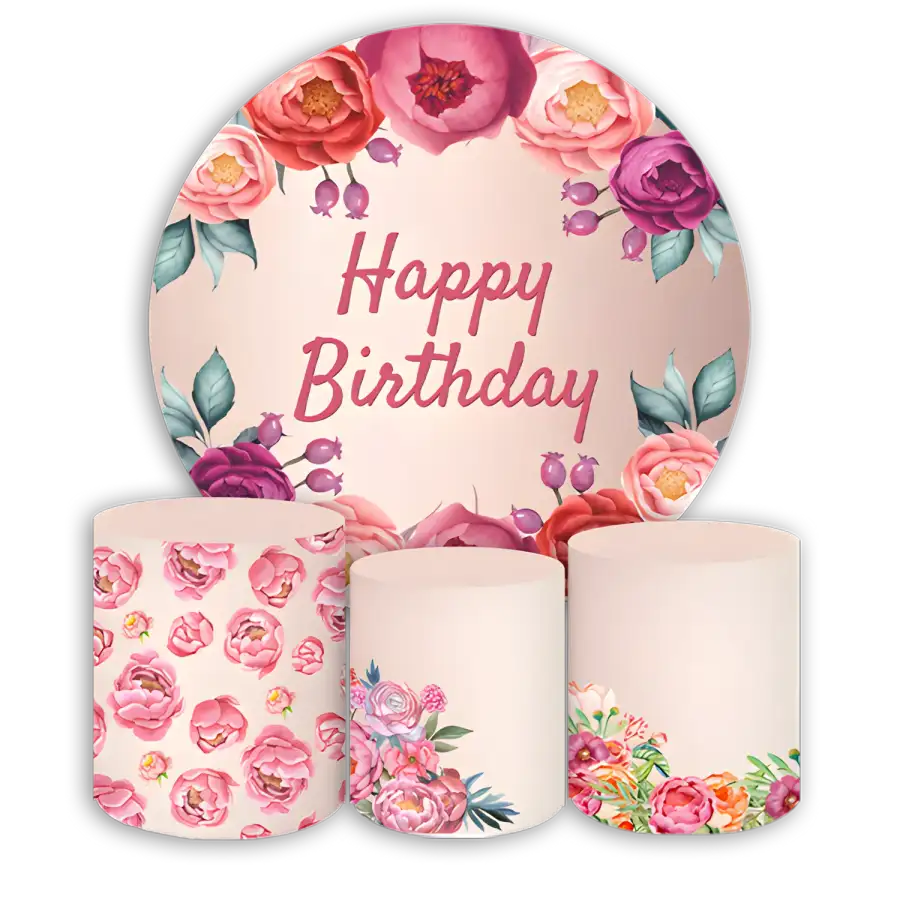 ثيم الورود 0287 – طقم ديكور حفلات أنيق - الصورة الرئيسية للإيجار | استأجر