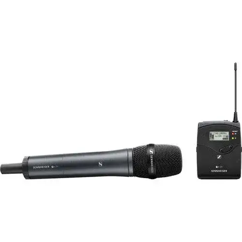 Sennheiser EW 1 - نظام ميكروفون لاسلكي محمول باليد من Sennheiser EW 135P G4 مثبت على كاميرا (A1: من 470 إلى 516 ميجاهرتز) - الصورة الرئيسية للإيجار | استأجر