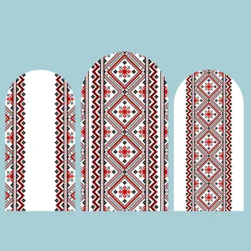 Photo Booth Backdrop Theme with 3 Decorative Stands 303 - Main image for rent | Estajer