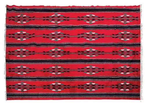 سجادة السدو التقليدية متعددة الألوان DGRRF| حجم 345 × 258 سم | لمسة فنية تراثية مميزة - صورة 2 للإيجار | استأجر