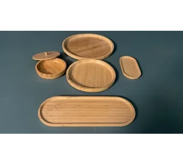 طقم صواني خشبية – بروبس (Props) سينمائية للإيجار | استأجر