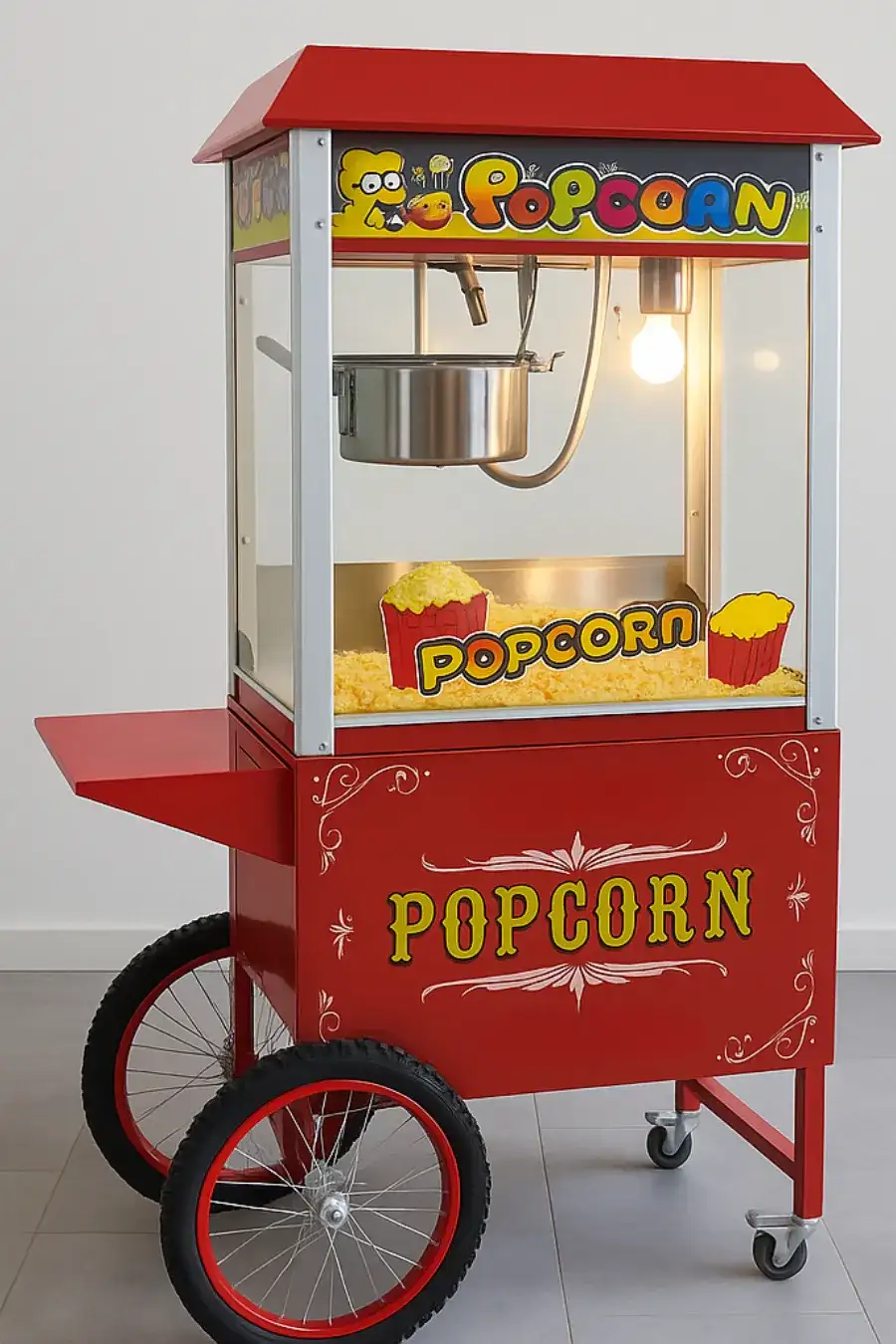 آلة الفشار -بوب كورن باقة 40 شخص - الصورة الرئيسية للإيجار | استأجر