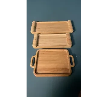 طقم صواني خشبية – بروبس (Props) سينمائية للإيجار | استأجر