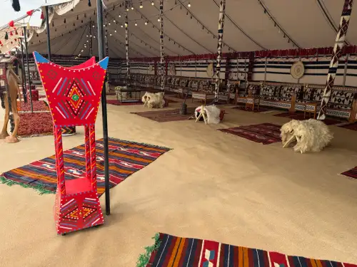 Popular heritage tent 10*30 meters, white or black felt tent - Image 2 for rent | Estajer