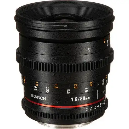   عدسة Rokinon 20 مم T1.9 Cine DS لكاميرا Canon EF - الصورة الرئيسية للإيجار | استأجر
