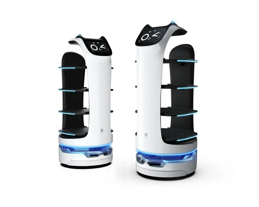 روبوت BellaBot – روبوت تقديم ذكي بتصميم جذّاب يشبه القطة، مثالي للمطاعم والفنادق والفعاليات - الصورة الرئيسية للإيجار | استأجر