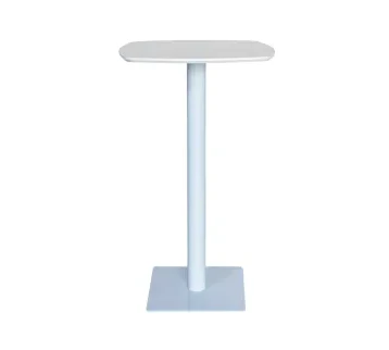 طاولة كوكتيل آية KRWMM– بيضاء أنيقة بتصميم عصري راقٍ للإيجار | استأجر