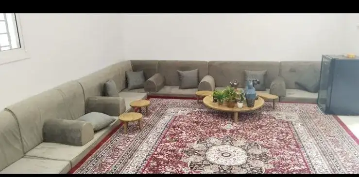 طقم جلسة أرضي مع 6 ظهر و6 تكايات – ديكور تصوير سينمائي - الصورة الرئيسية للإيجار | استأجر