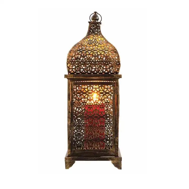 مصباح المدينة البني | تصميم أنيقDSQMM | أبعاد 20.5 × 20.5 × 57 سم | إضاءة ديكور مثالية - الصورة الرئيسية للإيجار | استأجر