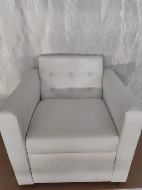 كنب مفرد رصاصي مودرن بمساند جانبية مناسب للاستقبال والمناسبات - صورة 2 للإيجار | استأجر