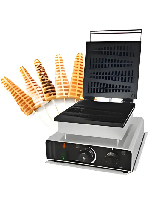 Loly Waffle Station with Wooden Setup & Barriers – 0326 | Premium Waffle Station for Parties & Events - Image 2 for rent | Estajer