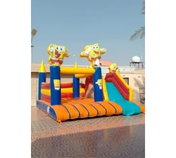 نطيطة مع زحليقة جافة بتصميم سبونج بوب للإيجار | استأجر