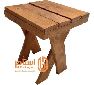 طاولة خشبية صغيرة ، مناسبة للجلسات والمناسبات المتعددة للإيجار | استأجر