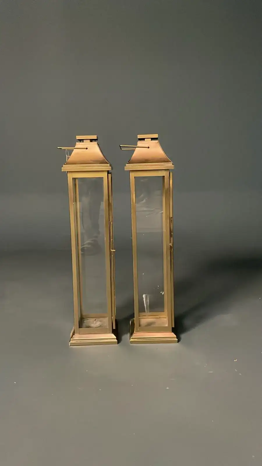 Tall Lantern with wax inside– Decor filming  - Main image for rent | Estajer