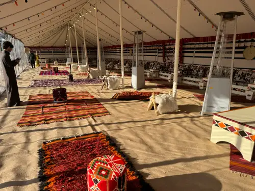 Popular heritage tent 10*30 meters, white or black felt tent - Image 4 for rent | Estajer