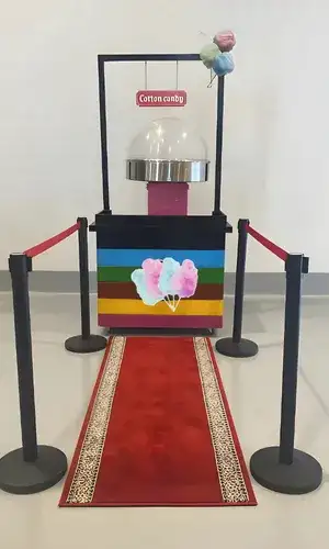 Cotton Candy Station with Wooden Booth – Product Code 0123 - Image 2 for rent | Estajer