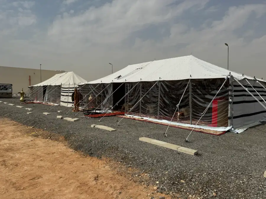 Traditional Tent 6×12m – Black or White Bedouin Style - Main image for rent | Estajer