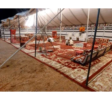 Traditional  Tent 8×16m – Black or White Bedouin Style for rent | Estajer